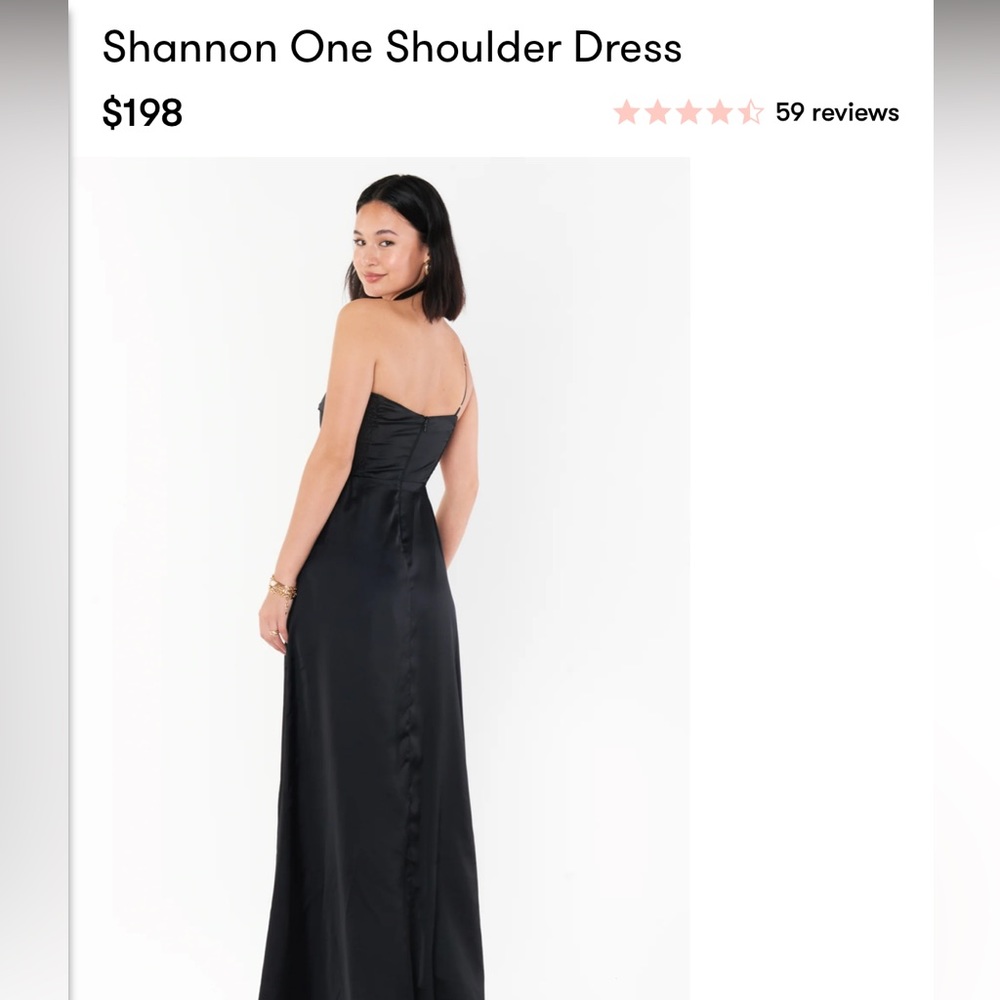 Show Me Your MuMu Shannon One-Shoulder Black Dress
